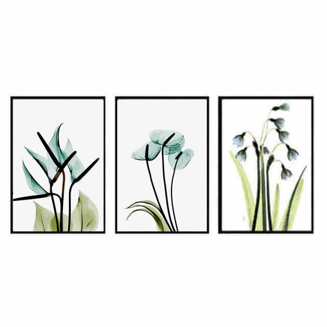Paint by Numbers Triptych Plants