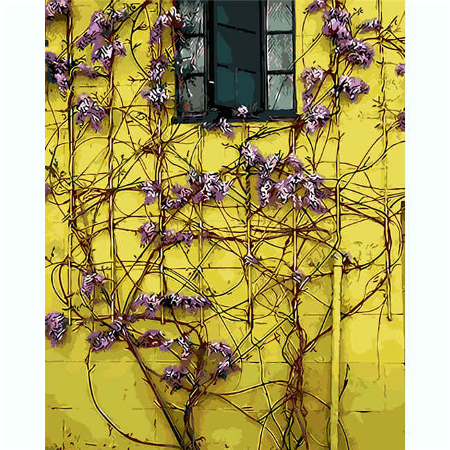 Paint By Numbers Climbing Plant Purple