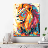 Painting by Numbers Lion Animals Modern Animal Art Painting