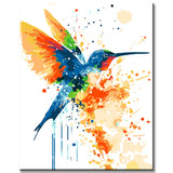 Painting by Numbers Hummingbird Bird Modern Animal Art
