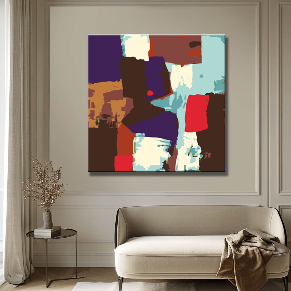 Paint By Numbers Colorful Art Stencil i