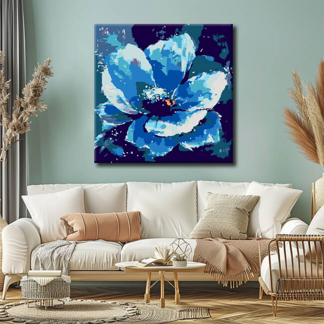 Painting by Numbers Blue Flower II