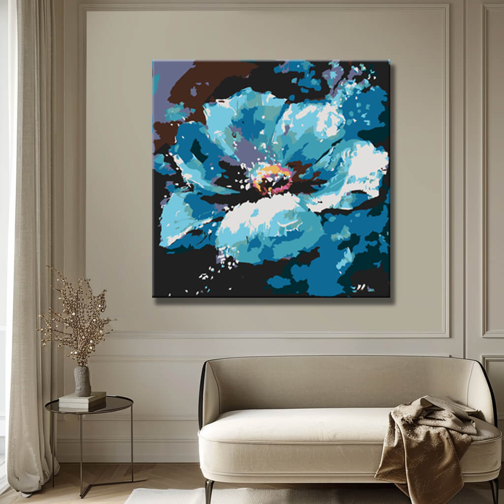 Painting by Numbers Blue Flower III