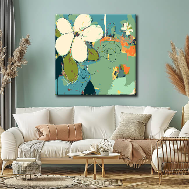 Painting by Numbers Abstract Art Wine Flower II