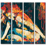 Painting by numbers painting thinking 4 parts