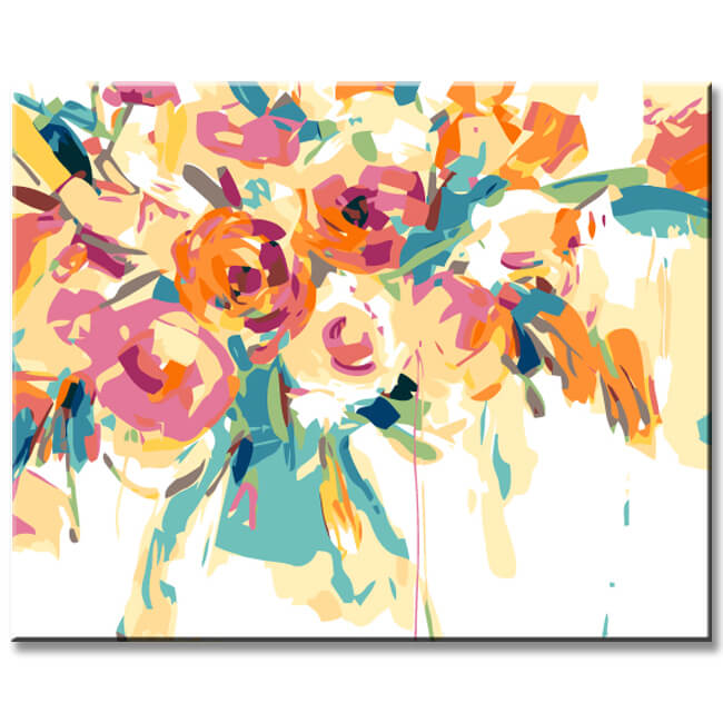 Painting by Numbers Summer Yellow Flowers