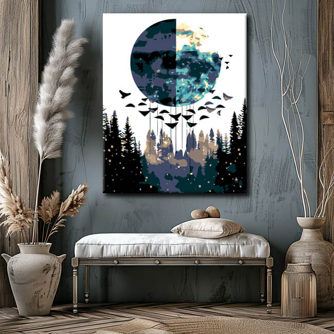 Painting by Numbers Abstract Nature II