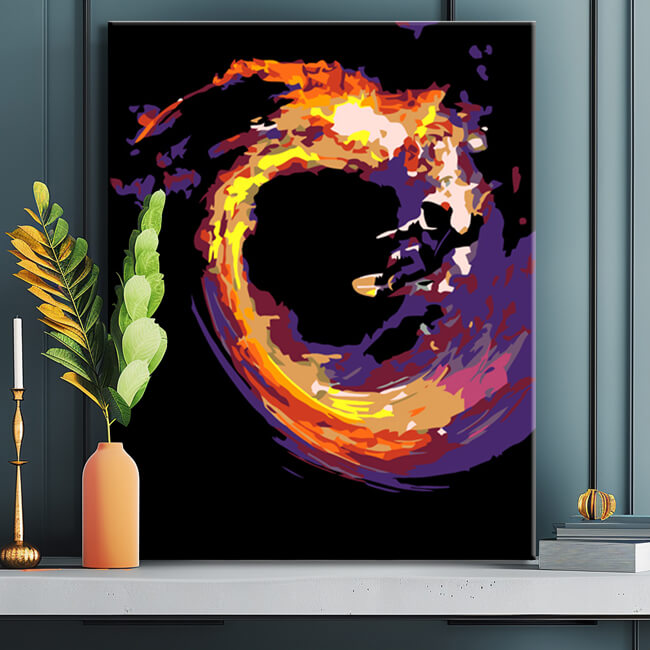 Paint by Numbers Space Surfing