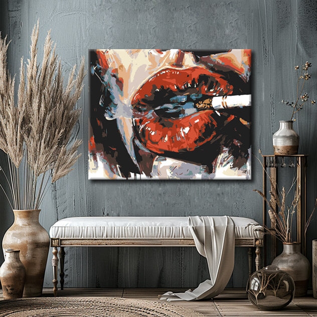Painting by Numbers Cigarettes and Wine I