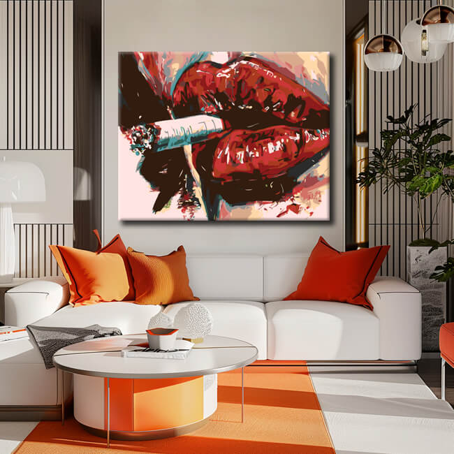 Painting by Numbers Cigarettes and Wine II