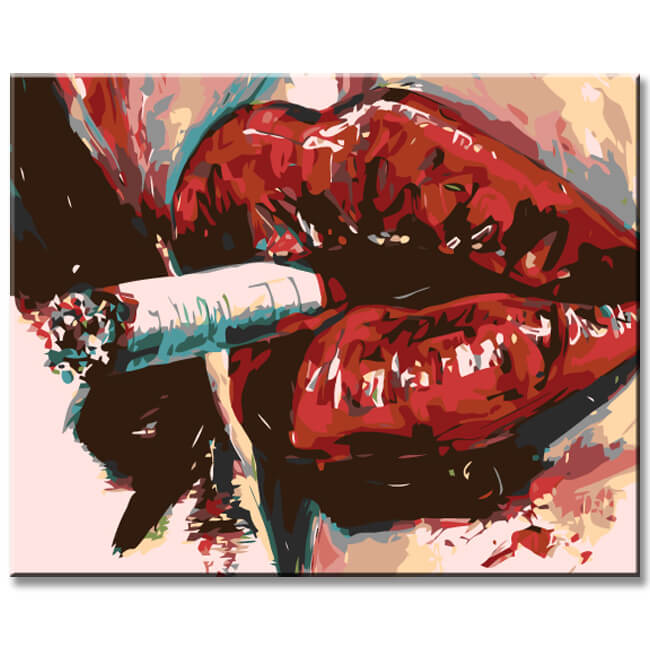 Painting by Numbers Cigarettes and Wine II