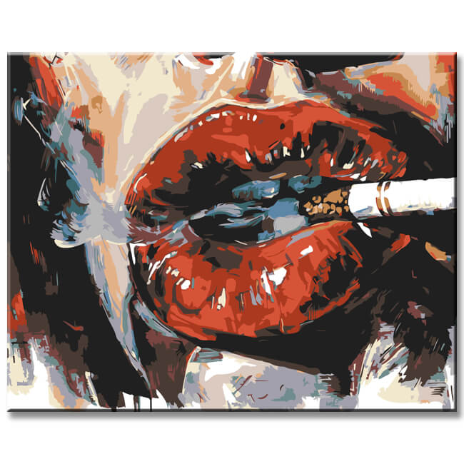 Painting by Numbers Cigarettes and Wine I