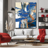 Painting by Numbers Abstract Shapes in Indigo Blue III