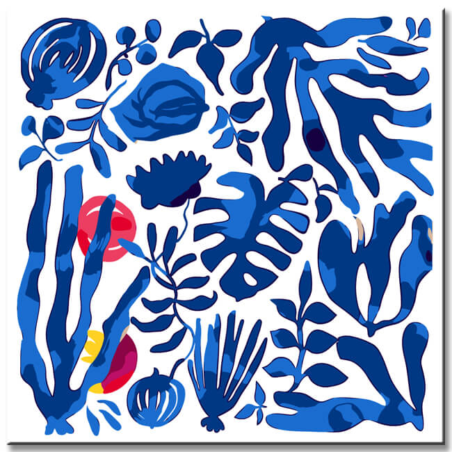 Painting by numbers homage to Matisse I