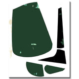 Painting by numbers minimalism art in green