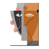 Painting by Numbers Art Minimalism Simple Shapes Face II