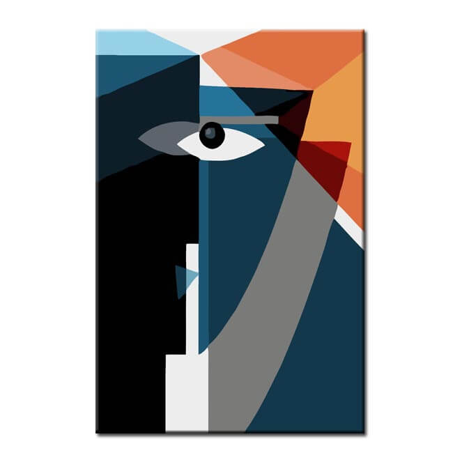 Painting By Numbers Art Minimalism Simple Shapes Eye IV
