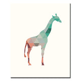 Paint By Numbers Art Polygon Style Giraffe