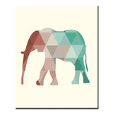 Paint By Numbers Art Polygon Style Elephant