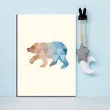 Paint By Numbers Art Polygon Style Bear