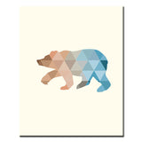 Paint By Numbers Art Polygon Style Bear