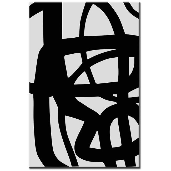 Painting By Numbers Art Abstract Painting Geometry Black Lines