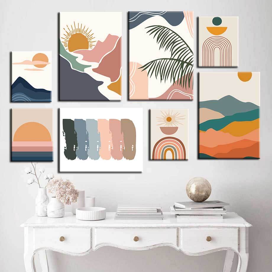 Painting by Numbers Art Minimalism Colored Stripes