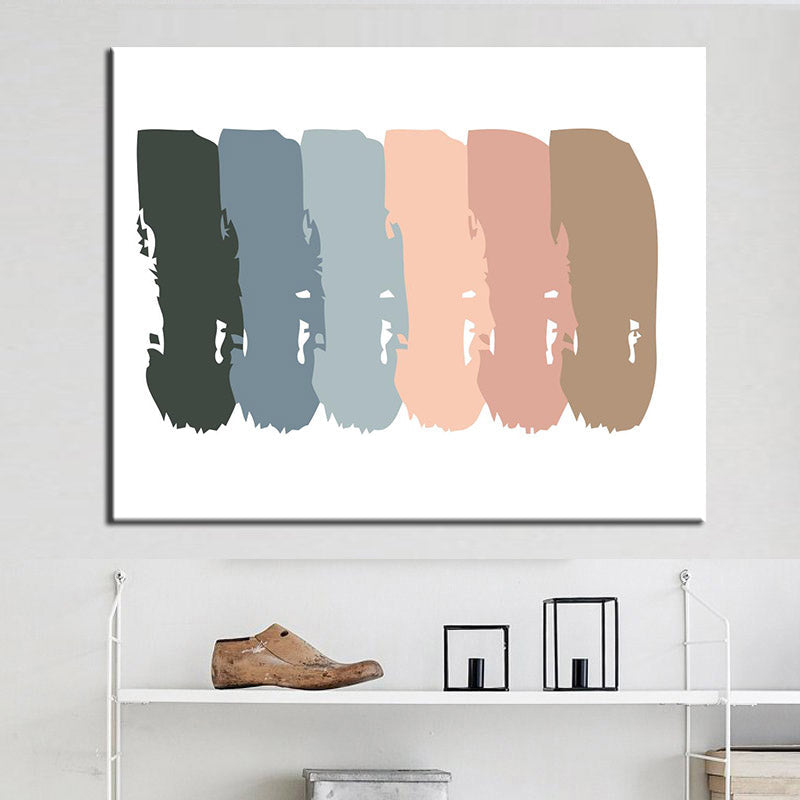 Painting by Numbers Art Minimalism Colored Stripes