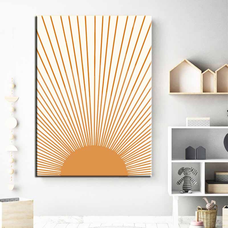 Painting by Numbers Art Minimalism Sun Rays