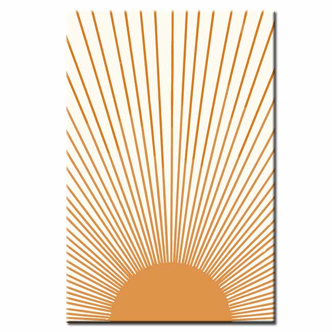 Painting by Numbers Art Minimalism Sun Rays