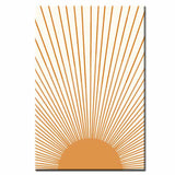 Painting by Numbers Art Minimalism Sun Rays