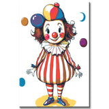 Paint by Numbers Clown Girl