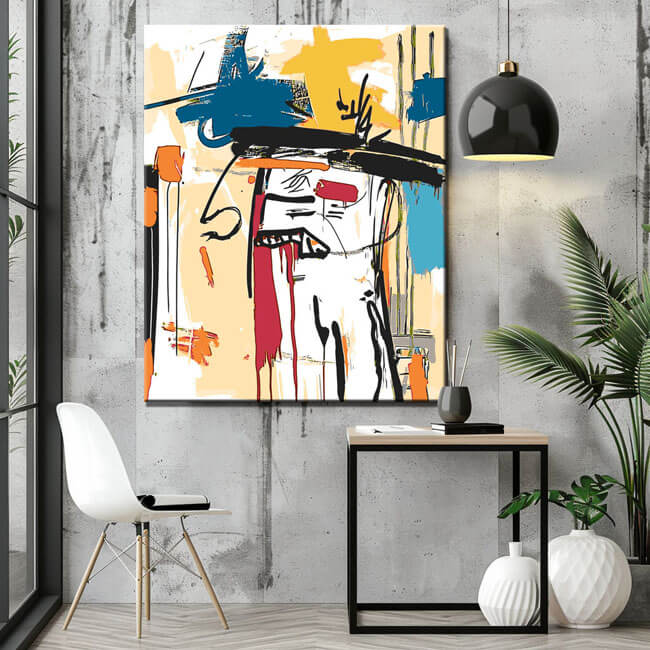 Paint by Numbers Art Abstract Art King of The Street Graffiti