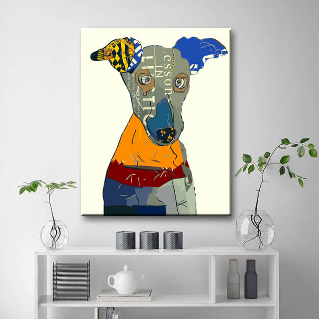 Painting by Numbers Graffiti Art Dog I