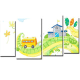 Painting By Numbers Children'S Motif Illustration Landscape