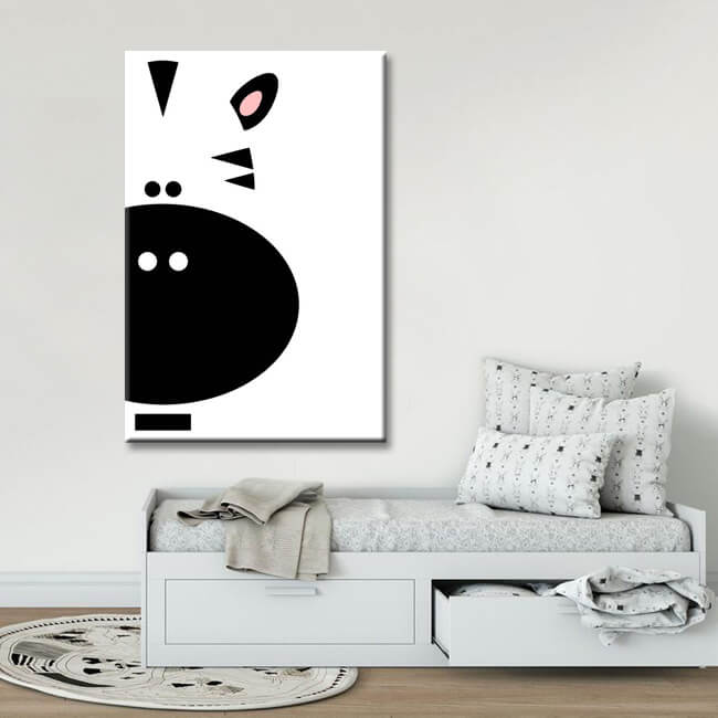 Paint By Numbers Cartoon Zebra Face