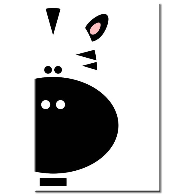 Paint By Numbers Cartoon Zebra Face
