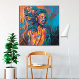 Painting By Numbers Art Culture Colorful Naked Woman With Baby in Her Braid