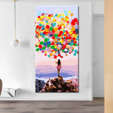 Painting by Numbers Art Lots of Colorful Balloons