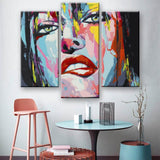 Painting by Numbers Lifestyle Art Woman i 3-Panel