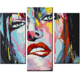 Painting by Numbers Lifestyle Art Woman i 3-Panel
