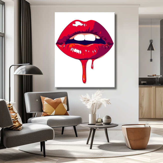 Paint by Numbers Red Lips Drops