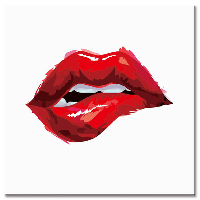 Painting by Numbers Biting Red Lips Shipping from DE