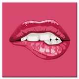 Painting by numbers Biting lip on pink background Shipping from DE