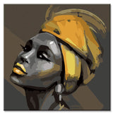Painting by Numbers Girl African Art Style Shipping from DE
