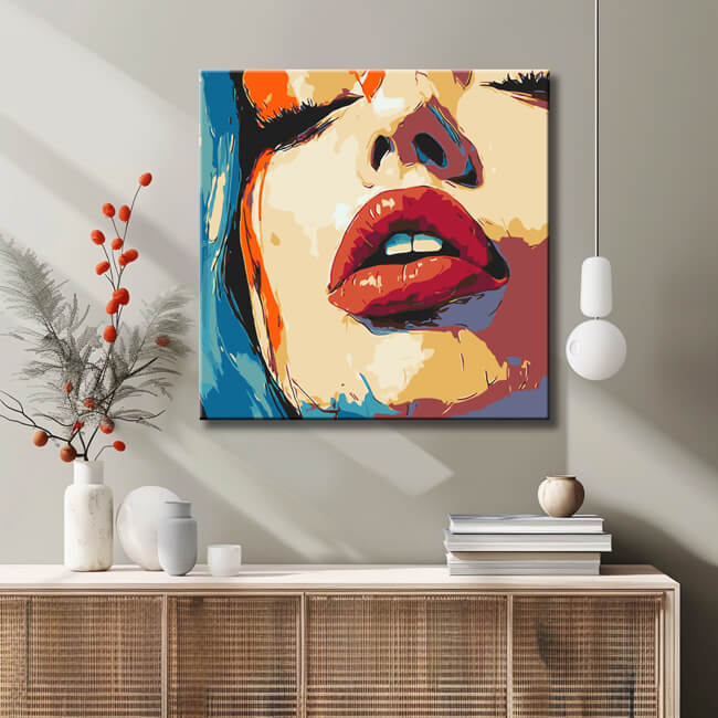 EN-SmartArt-templatePaint by Numbers closeup of woman with red lips (Copy)