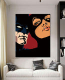 Paint By Numbers Catwoman And Batman Illustration