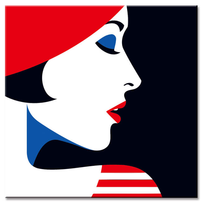 Painting by numbers pop art portrait illustration shipping from DE