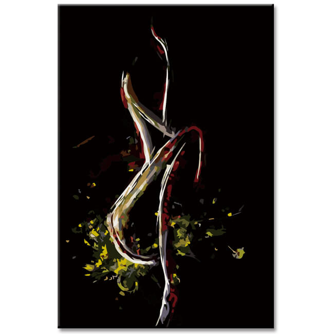 Painting by numbers body awareness shipping from DE