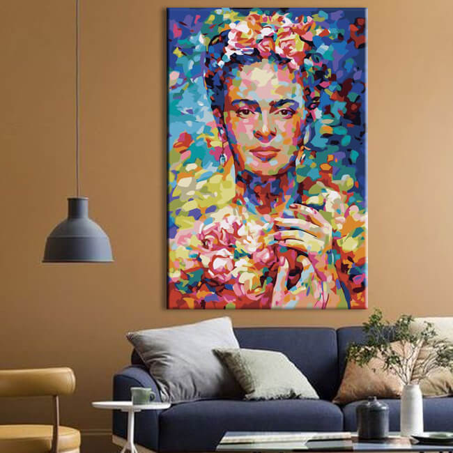 Painting By Numbers Abstract Art Frida Kahlo